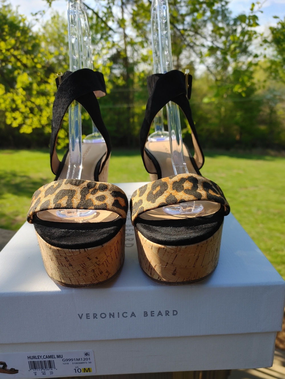 Veronica Beard HURLEY Suede & Leather Platform Sandal 10 - Picture 4 of 16
